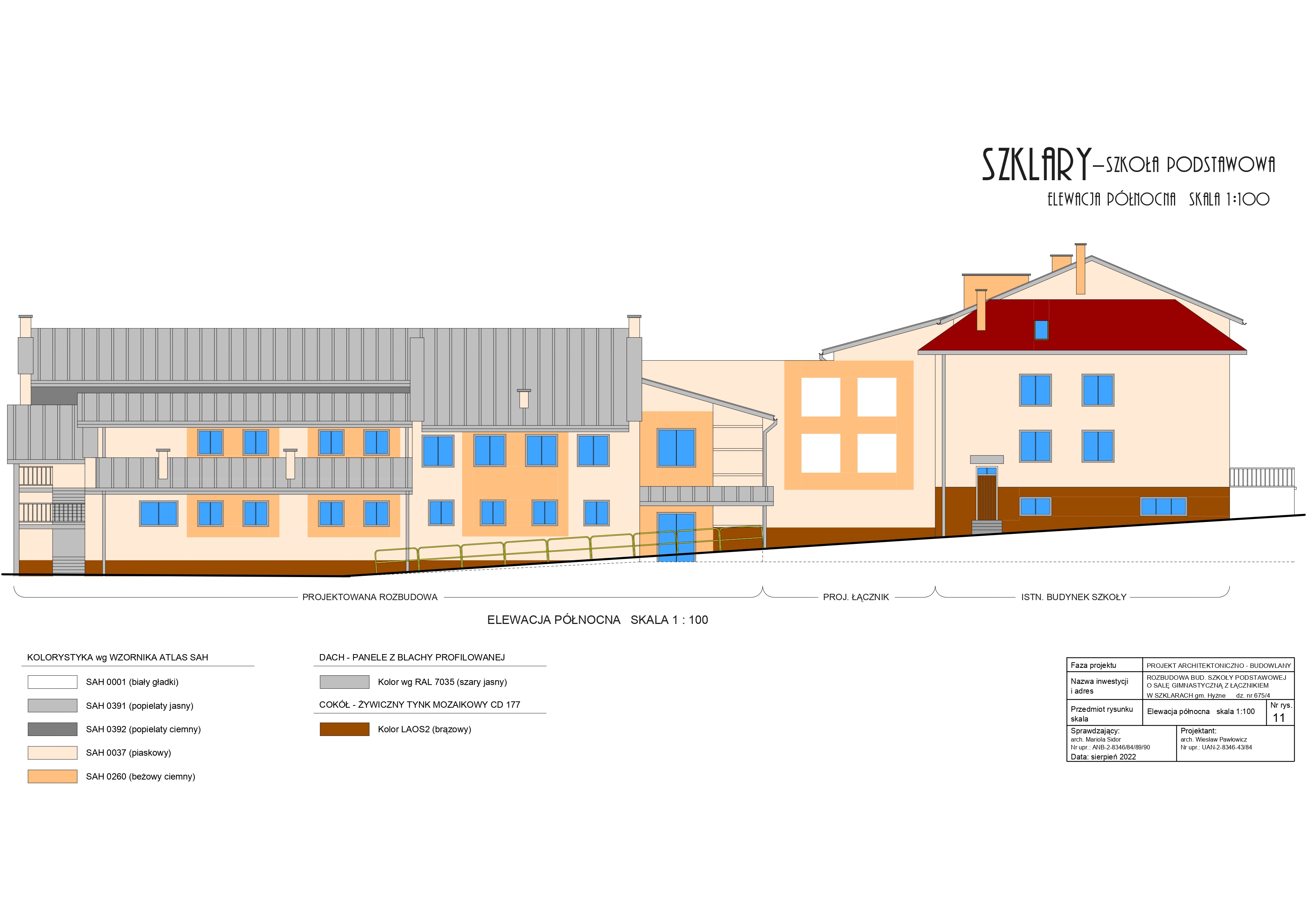 MAMY PROJEKT NOWEJ SALI GIMNASTYCZNEJ W SZKLARACH