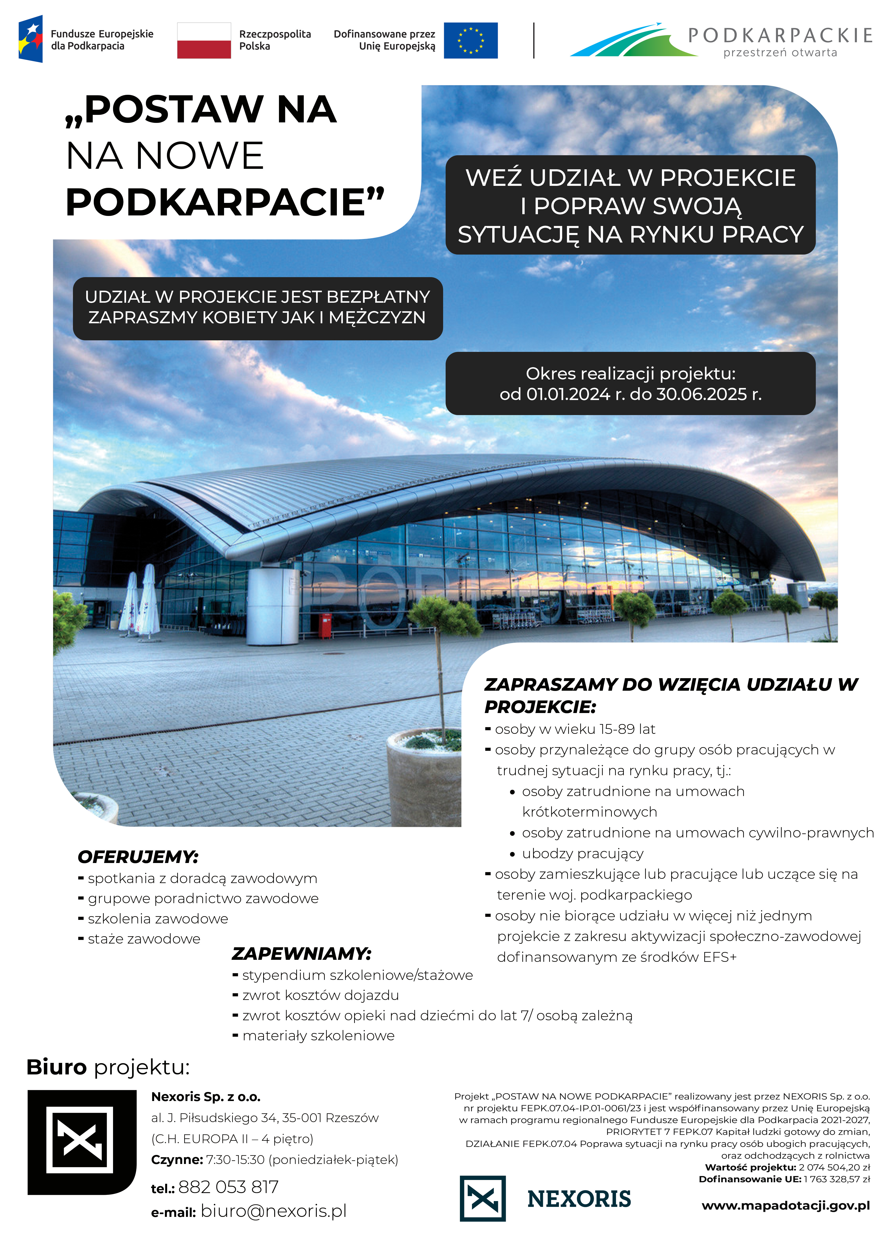 STAŻE, SZKOLENIA i DORADZTWO ZAWODOWE DLA MIESZKAŃCÓW GMINY HYŻNE