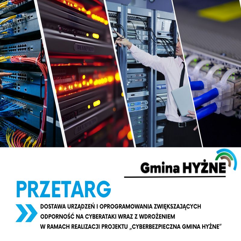OGŁOSZENIE O PRZETARGU – CYBERBEZPIECZNA GMINA HYŻNE
