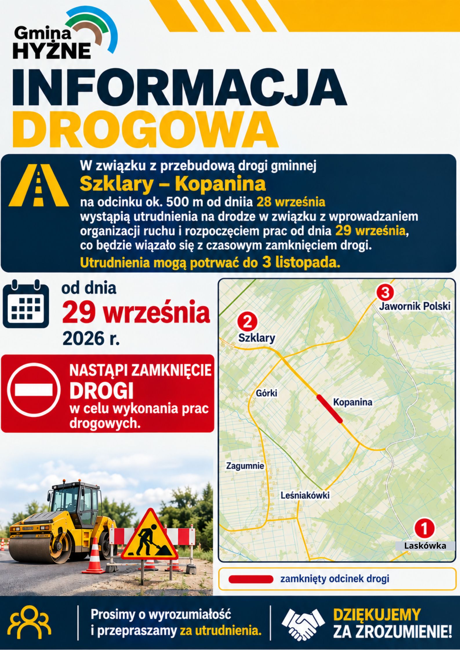 ZAMKNIĘCIE DROGI – SZKLARY